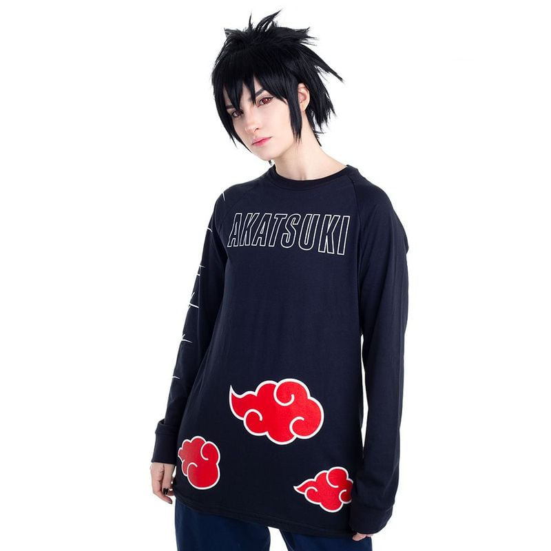 Camiseta Naruto Akatsuki Manga Longa - Centro Fashion